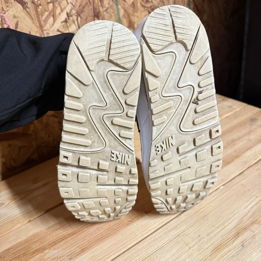 Nike Air Max 90 White Black Men's Casual Athletic Sneakers‎ Shoes Size 9